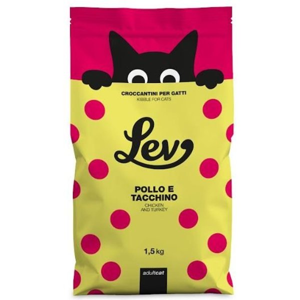 Lev Adult Pollo E Tacchino 300G Crocchette Gatto-image