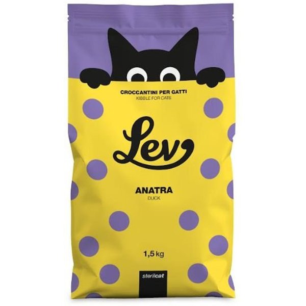Lev Sterilized Anatra 300G Crocchette Gatto Sterilizzato-image