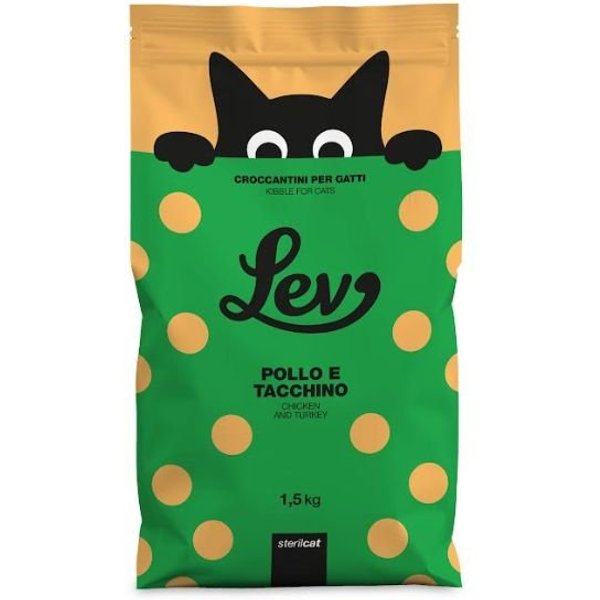 Lev Sterilized Pollo E Tacchino 300G Crocchette Gatto Sterilizzato-image