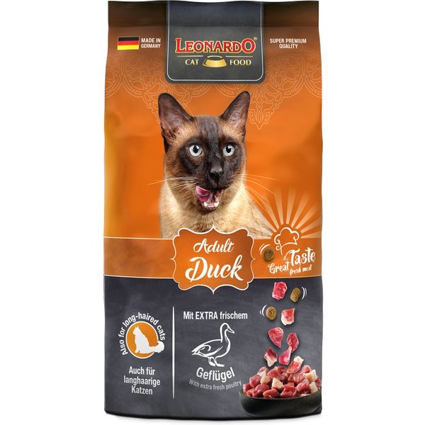 Leonardo Adult Anatra Crocchette Gatto Formato 7,5 Kg-image