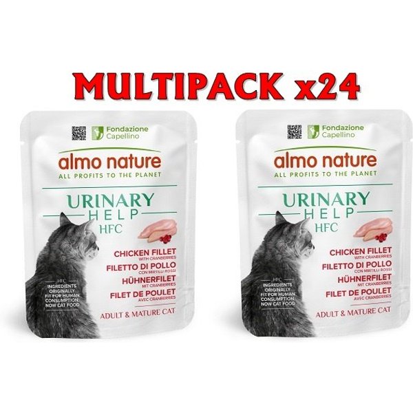 Almo Nature Hfc Urinary Help Filetto Di Pollo 50G Umido Gatto Formato 24 X 50G-image