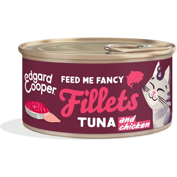 Edgard&Cooper Adult Fillets Tonno E Pollo 70G Umido Gatto-image