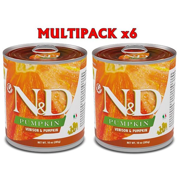 N&D Pumpkin Cervo E Zucca 285G Umido Cane Formato 6 X 285G-image