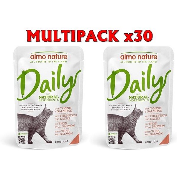 Almo Nature Daily Tonno E Salmone 70G Umido Gatto-image