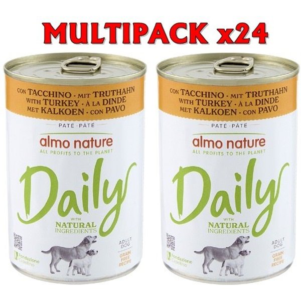 Almo Nature Dailymenu Con Tacchino 400G Umido Cane Formato 24 X 400G-image