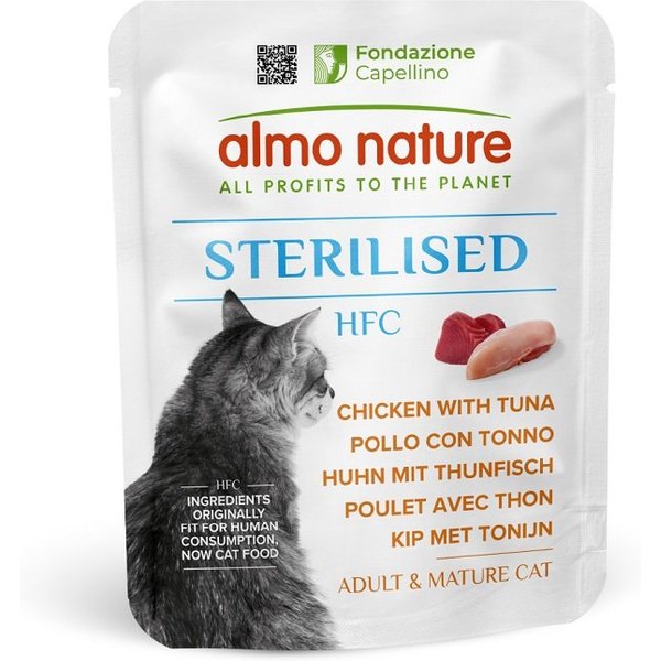 Almo Nature Hfc Sterilised Pollo Con Tonno 50G Umido Gatto-image