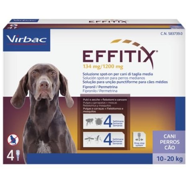 Effitix Spot-On Cane 10-20 Kg 4 Pipette-image
