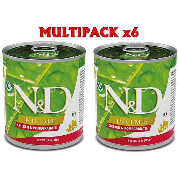 N&D Prime Pollo E Melograno 285G Umido Cane 6 X 285G-image