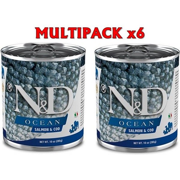 N&D Ocean Salmone E Merluzzo 285G Umido Cane 6 X 285G-image
