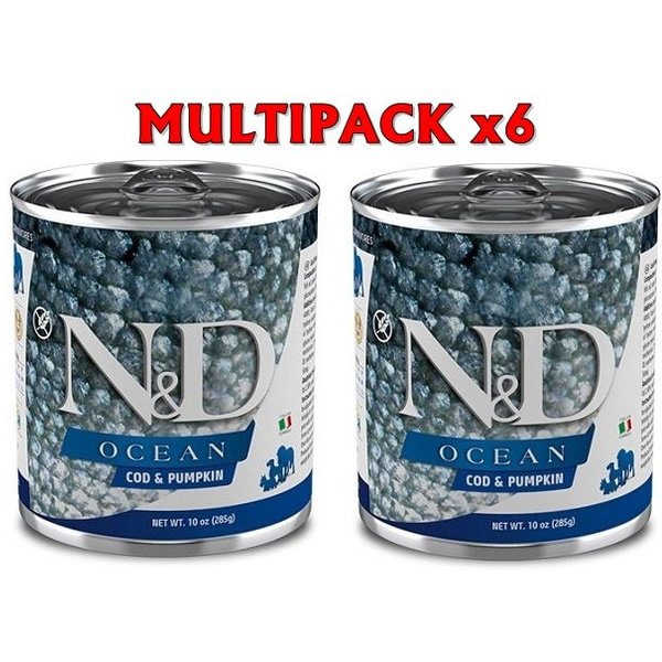 N&D Ocean Merluzzo E Zucca 285G Umido Cane 6 X 285G-image