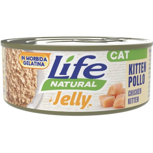 Life Cat Jelly Kitten Pollo 70G Umido Gatto-image