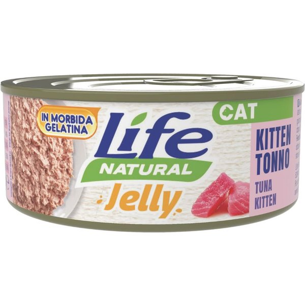 Life Cat Jelly Kitten Tonno 70G Umido Gatto Formato 24 X 70G-image