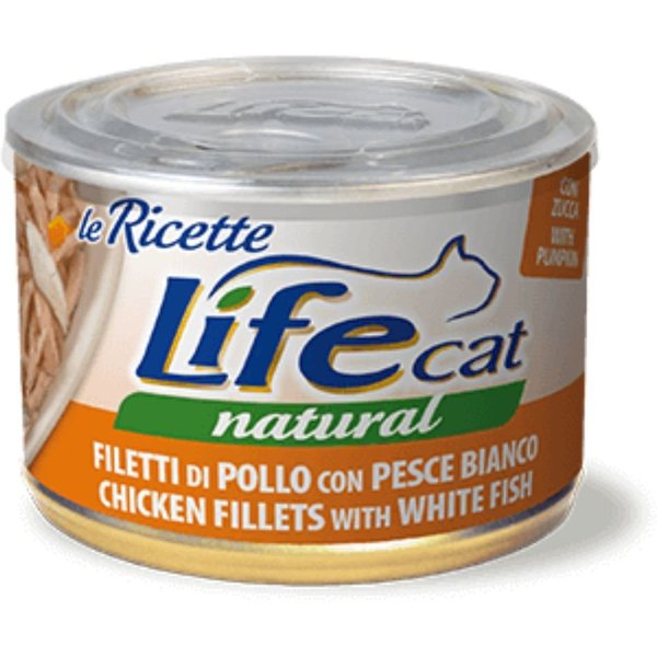 Life Cat Pollo Con Pesce Bianco 150G Umido Gatto-image