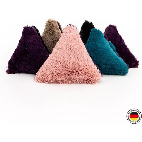 4Cats Cuscino Soft Triangolare Con Catnip E Silver Vine Gioco Per Gatti-image