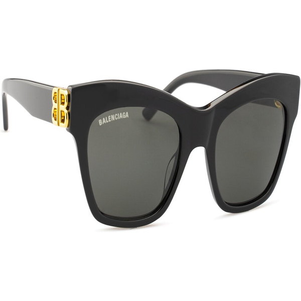 Balenciaga - BB0132S 001 Grey & Black Sunglasses