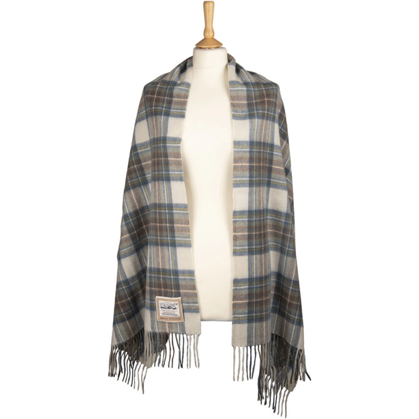 Heritage Traditions - Muted Dress Stewart Tartan Woollen Stole