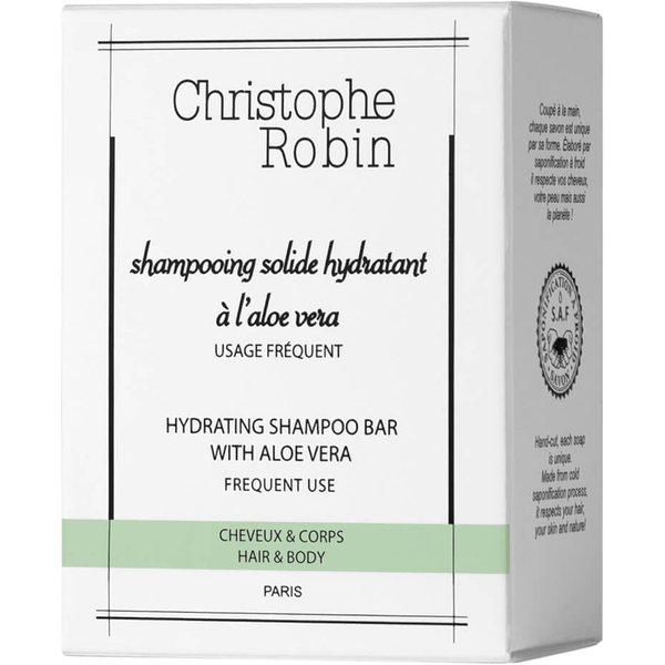 Christophe Robin - Hydrating Shampoo Bar with Aloe Vera 110ml