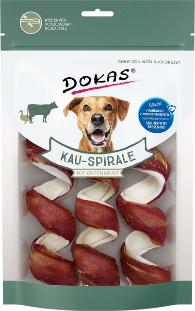 Produktbild von Dokas Kau-Spirale mit Entenbrust - 3 x 110 g