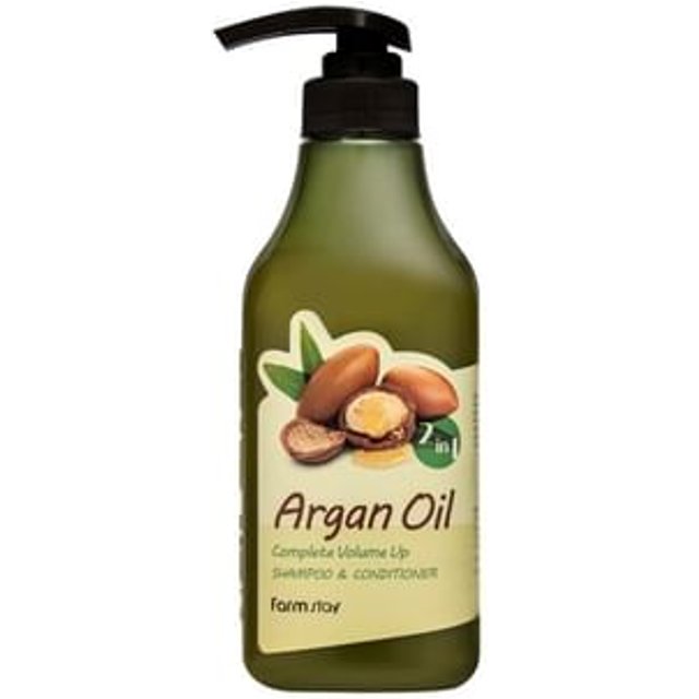Farmstay - Argan Oil Complete Volume Up Shampoo & Conditioner 530ml