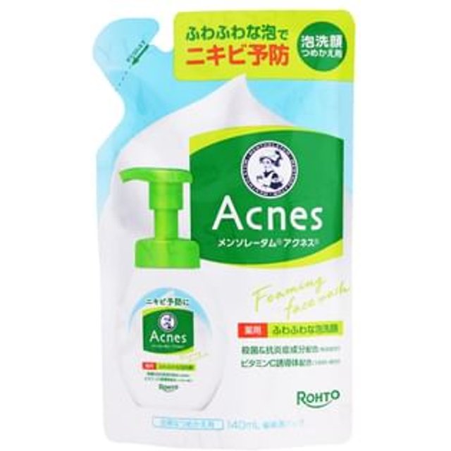 Rohto Mentholatum - Acnes Foam Face Wash Refill 140ml