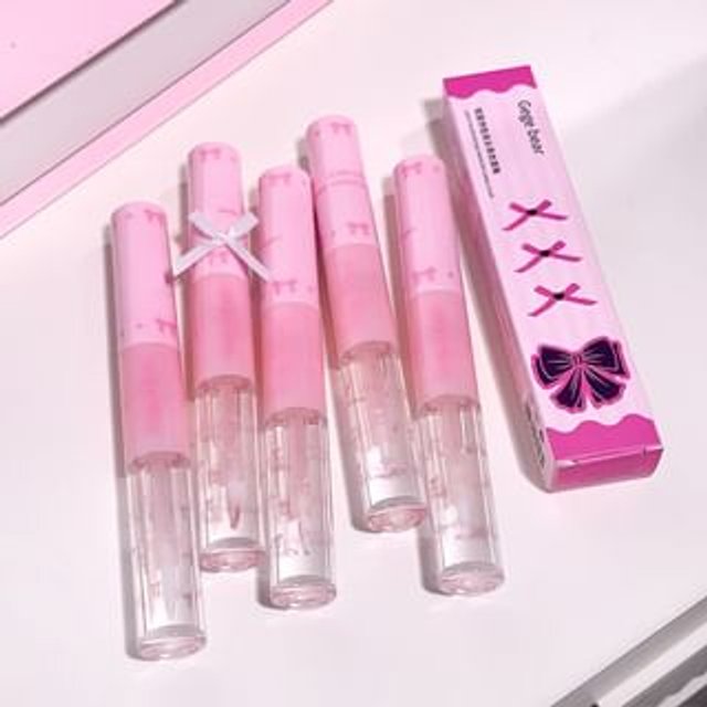 Gege Bear - BUY 3 GET 40% OFF - Light Color Double Raincoat Lip Glaze - 5 Colors #03 Flood