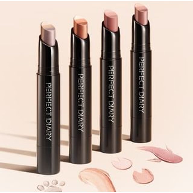 PERFECT DIARY - 3-Color Quick-Draw Eyeshadow Stick - 4 Colors #03 Koi Pink Brown - 2.8g