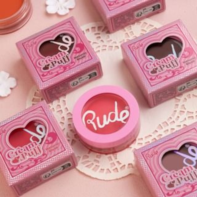 Rude Cosmetics - Cream Puff Natural Blush - 6 Colors Mochi - 6g