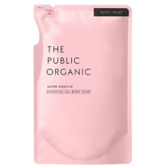 THE PUBLIC ORGANIC - Essential Oil Body Soap Floral Woody - Positive - 400ml Refill