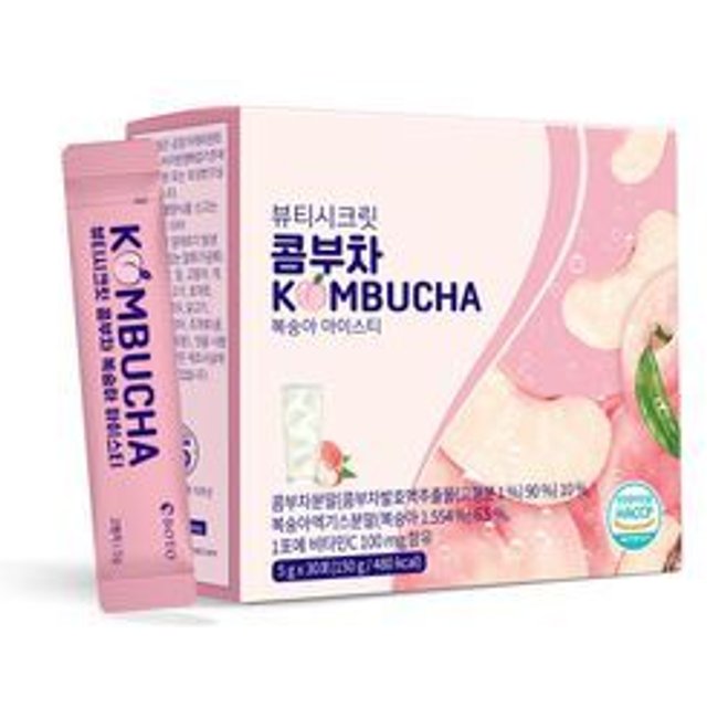 Beauty Secret Kombucha Peach Ice Tea 5g x 30 sticks
