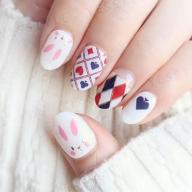 Lunacaca - Mr. Rabbit's Adventure Nails Art Stickers 24 pcs