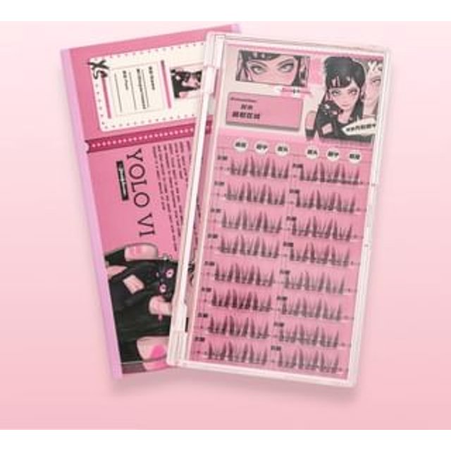 YOLO YYX - Lazy Cat Ear Series Individual False Eyelashes - 2 Types XS# (8 pairs/48 clusters)