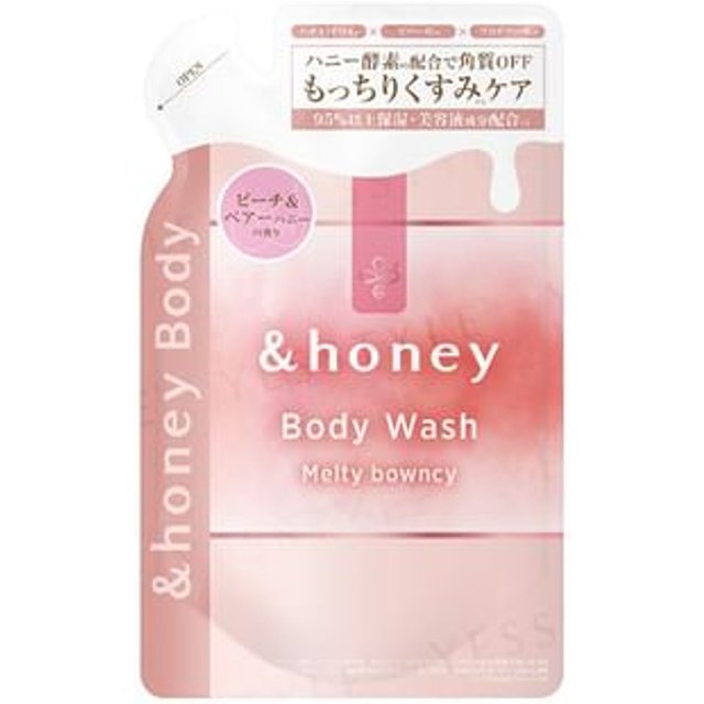 ViCREA - &honey Melty Bouncy Body Wash Peach & Pear Honey Refill 440ml