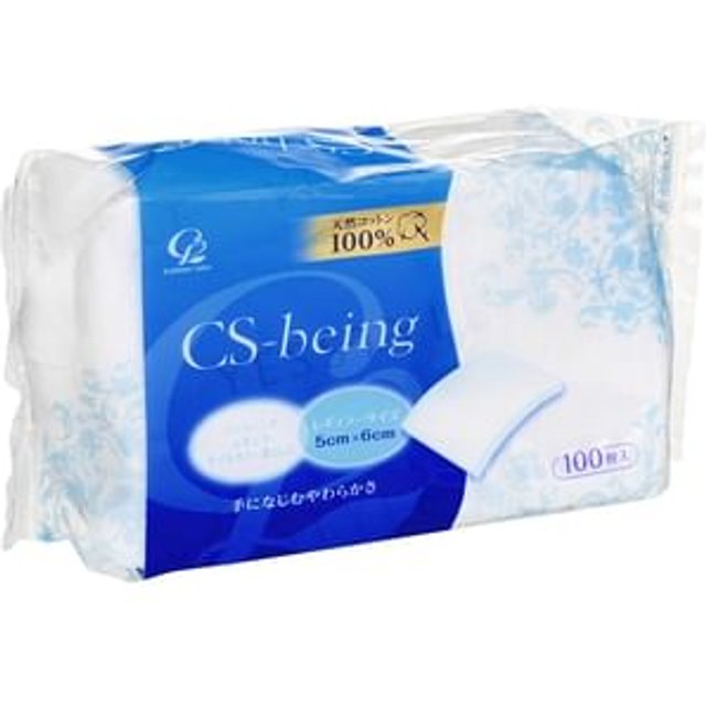 Cotton labo - CS-Being 100% Cotton Puff 100 pcs