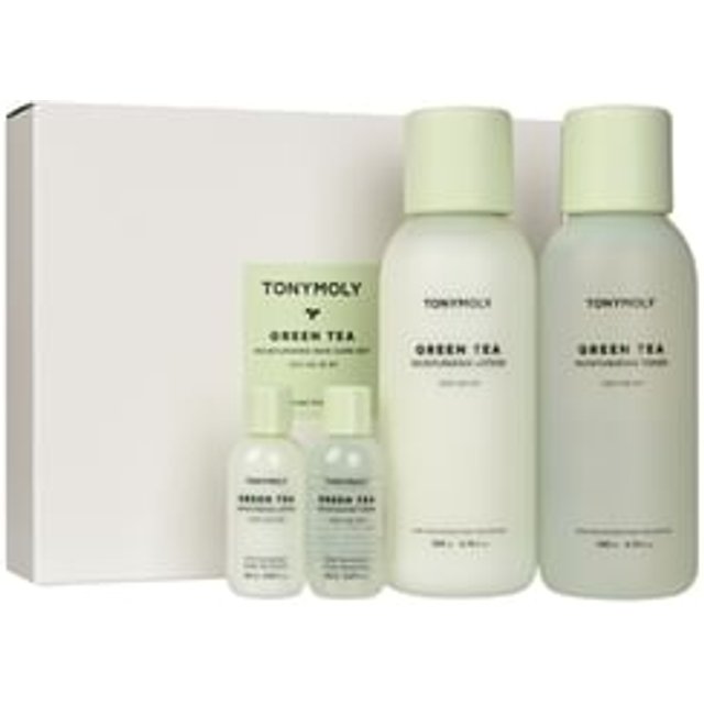 TONYMOLY - Green Tea Moisturizing Skin Care Set 4 pcs