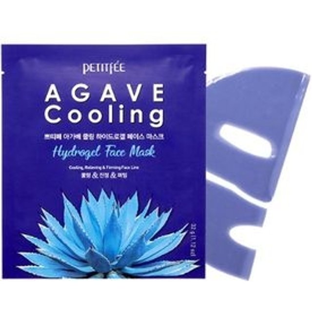 PETITFEE - Agave Cooling Hydrogel Face Mask Set 5pcs 32g x 5pcs