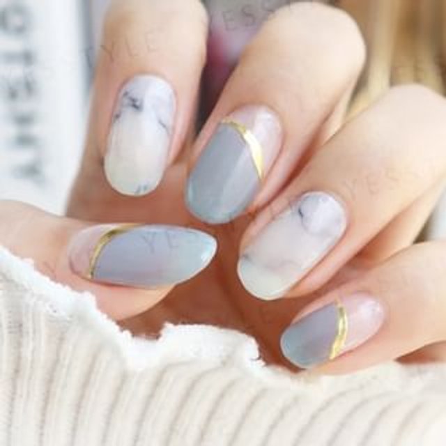 Lunacaca - Blurry Nail Art Stickers 24 pcs