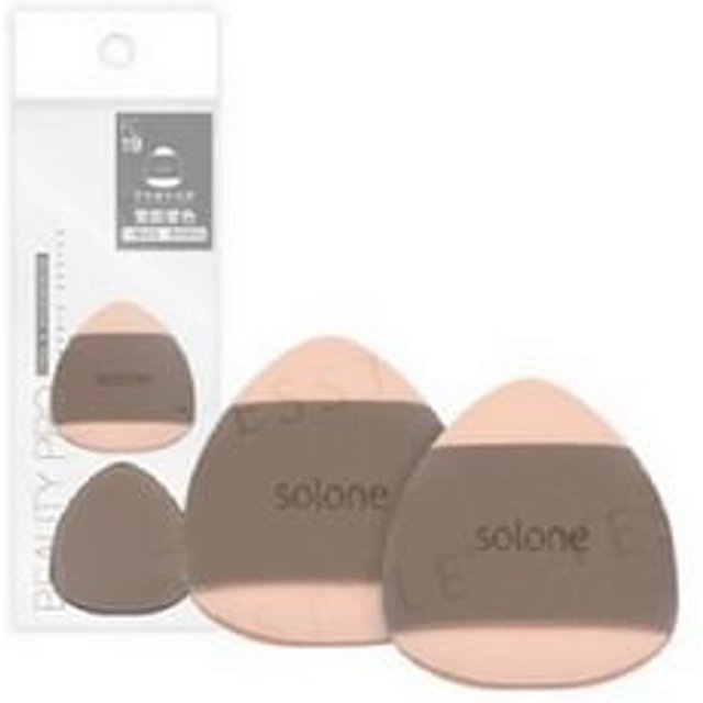 Solone - Double Sided Souffle Makeup Puff FC19 Mini Rice Ball - 2 pcs