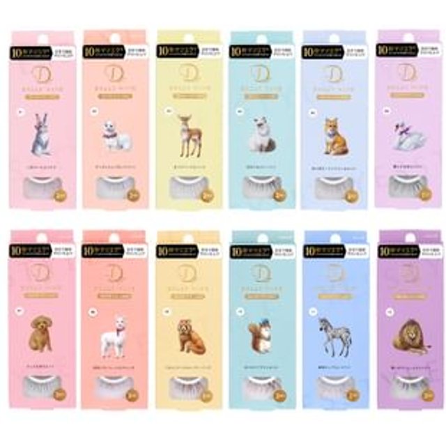 Koji - Dolly Wink Salon Eye Lash 04 Rough Eyes Cat - 2 pairs