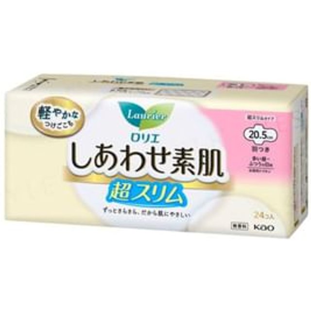 Kao - Laurier F Ultra Gentle Daily Slim Wing Feminine Pads 20.5cm 24 pcs