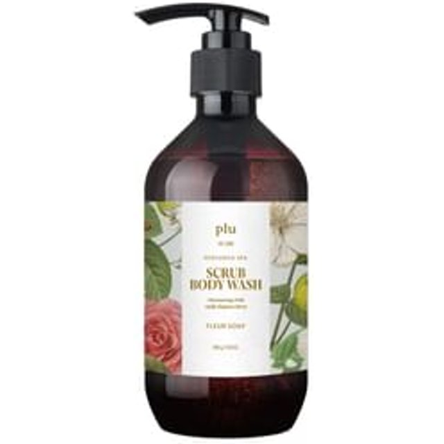 plu - Perfumed Spa Scrub Body Wash - 3 Types Fleur Soap