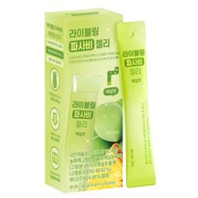 LIVELING Pineapple Cider Vinegar Stick Jelly - 2 Types Plum Flavor