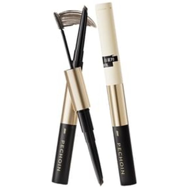 PECHOIN - Blade & Mist Dual-Ended Eyebrow Pencil - 3 Colors #01 Charcoal Brown - 260mg + 3g