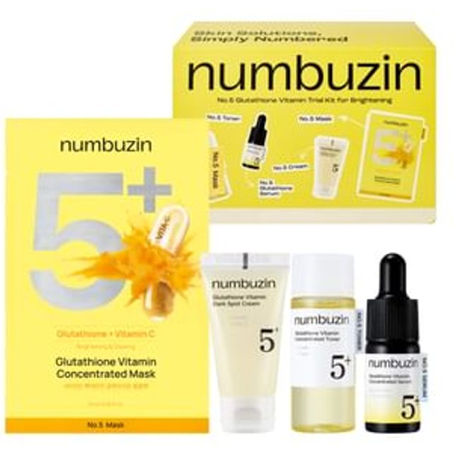 numbuzin - No.5 Glutathione Vitamin Trial Kit for Brightening 4 pcs