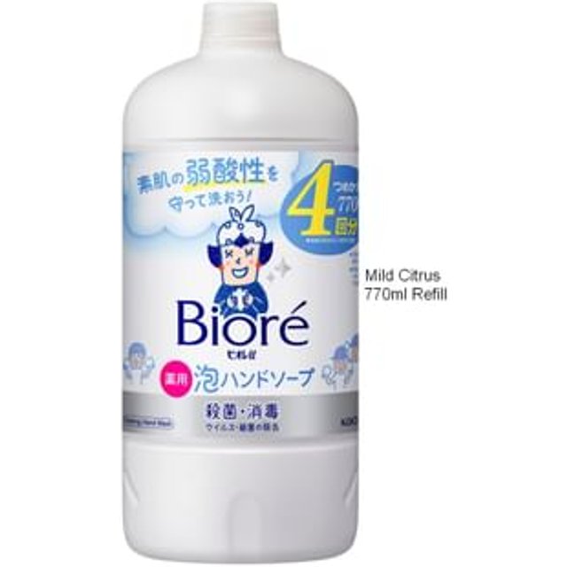 Kao - Biore U Foaming Hand Wash Mild Citrus - 770ml Refill