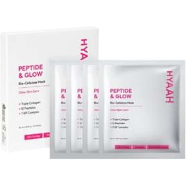 HYAAH - Bio-Cellulose Mask Set - 3 Types Peptide & Glow