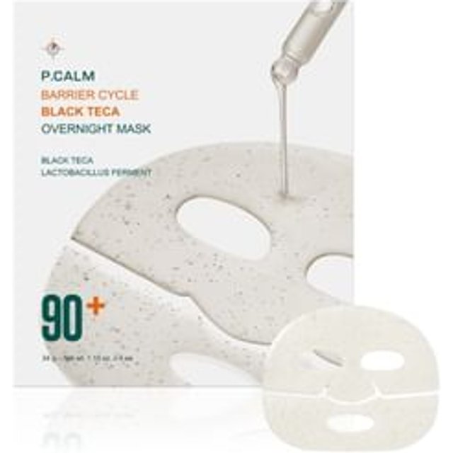 P.CALM - Barrier Cycle Black Teca Overnight Mask Set 34g x 4 sheets