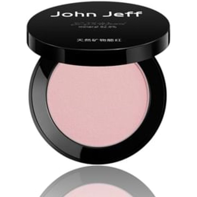 John Jeff - 82.8% Natural Mineral Blush - 6 Colors 01# Fluffy Pink - 3.5g