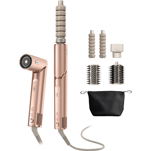 Shark FlexStyle Air Styler & Hair Dryer, 4-in-1 in Pearl Pink | HD432PKUK | by SharkNinja
