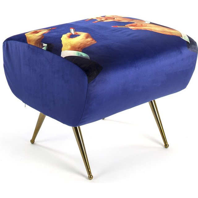 Seletti Wears Toiletpaper Lipsticks Pouf