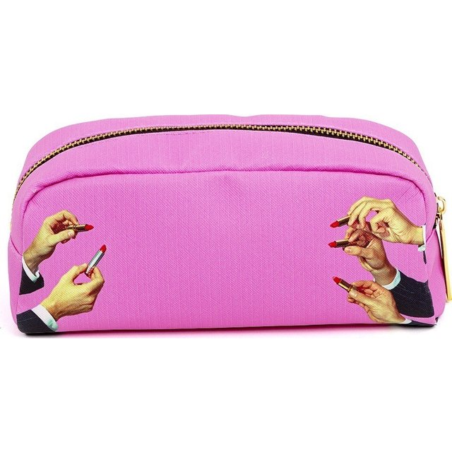 Toiletpaper Lipstick Pink Kosmetiktasche 20,5 x 7 cm